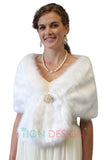 Wedding Faux fur shawl boleros wraps