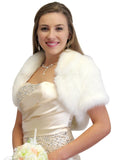 Ivory Bridal Faux Fur Bolero Jacket