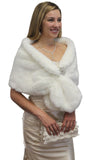 Bridal fur stole, Ivory faux fur stole,  wedding faux fur shawl wrap